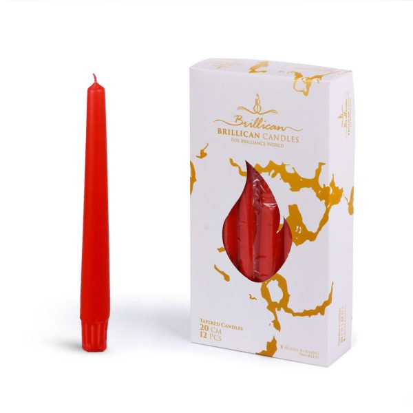 شمع قلمی 20 سانت قرمز