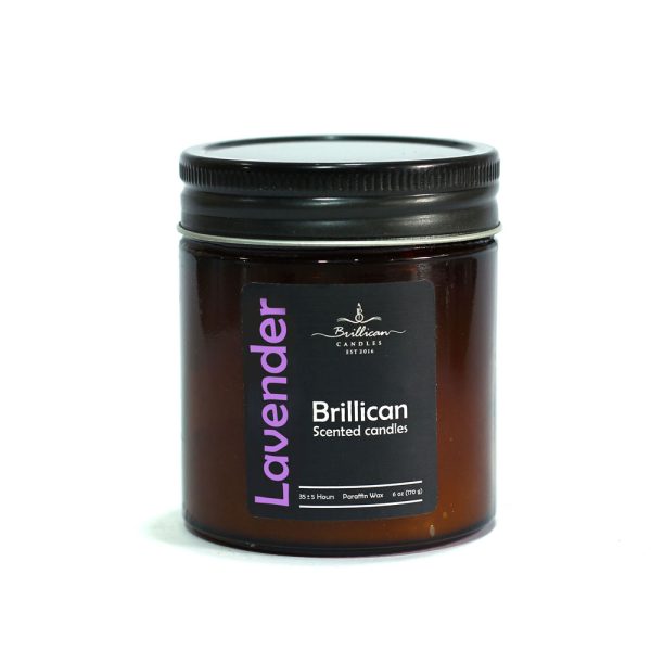 AMBER-Lavender-3 جار عطری شیشه قهوه ای درب کانتری برلیکن رایحه لوندر