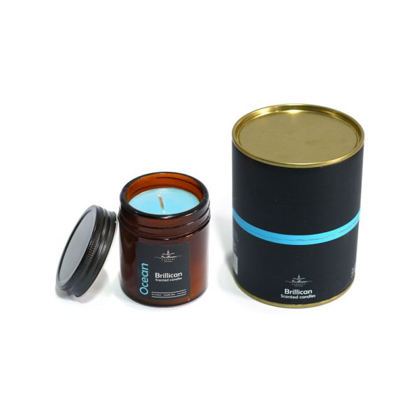 AMBجار عطری شیشه قهوه ای درب کانتری برلیکن رایحه اقیانوسER-Ocean-1 جار عطری شیشه قهوه ای درب کانتری برلیکن رایحه اقیانوس