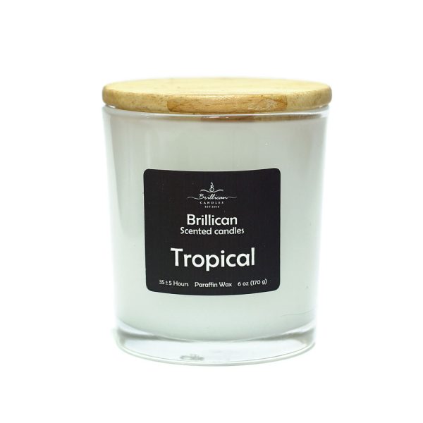 GLASS-JAR-Tropical-2 جار عطری شیشه ای درب چوبی برلیکن رایحه میوه های استوایی