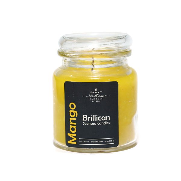 جار عطری شیشه ای با درب شیشه ای برلیکن رایحه انبه