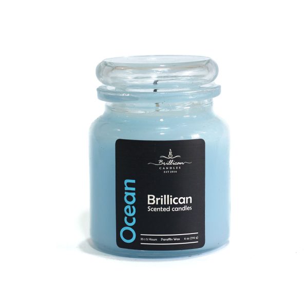 جار عطری شیشه ای با درب شیشه ای برلیکن رایحه اقیانوس